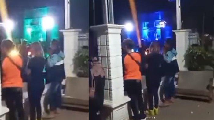 Suasana karnaval di depan rumah pakai sound system keras