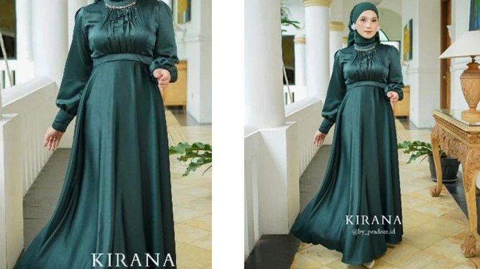 TREN BAJU LEBARAN 2025: Warna Emerald Blue trending di TikTok diprediksi populer perayaan Idul Fitri 1446 Hijriah.