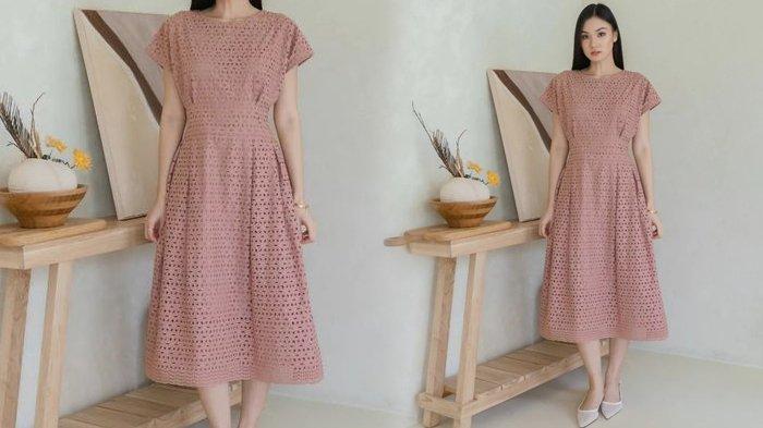 TREN BAJU LEBARAN 2025 - contoh dress katun bolong, Lillo Eyelet Dress untuk Lebaran 2025 diprediksi populer saat perayaan Idul Fitri 1446 Hijriah.
