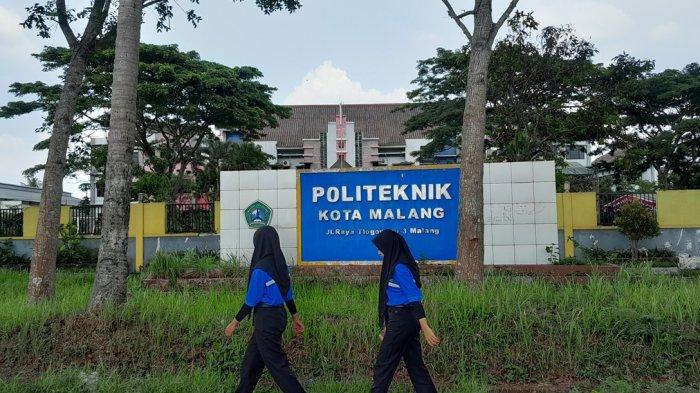 Tampak depan kampus Politeknik Kota Malang (Poltekom), Senin (20/11/2023).