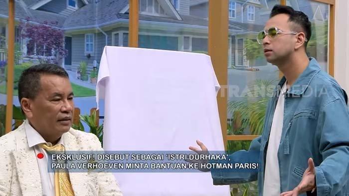ISU PAULA SELINGKUH: Tangkapan layar Hotman Paris sedang membincangkan isu perselingkuhan Paula Verhoeven kepada Raffi Ahmad, disadur pada Rabu (23/4/2025). Pengacara Hotman Paris membongkar isi chat dari pria terduga selingkuhan Paula Verhoeven yang disebut Baim Wong sebagai bukti selingkuh di pengadilan.