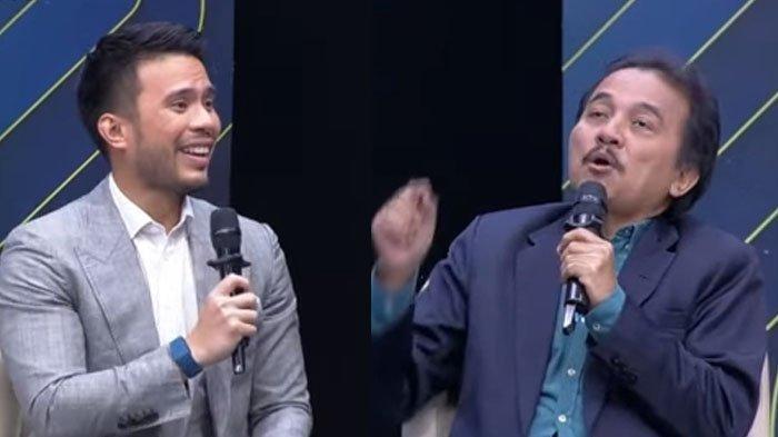 Tangkapan layar momen debat sengit Yakup Hasibuan (kiri) dengan Roy Suryo (kanan), Selasa (21/5/2025). (YouTube/Official iNews)