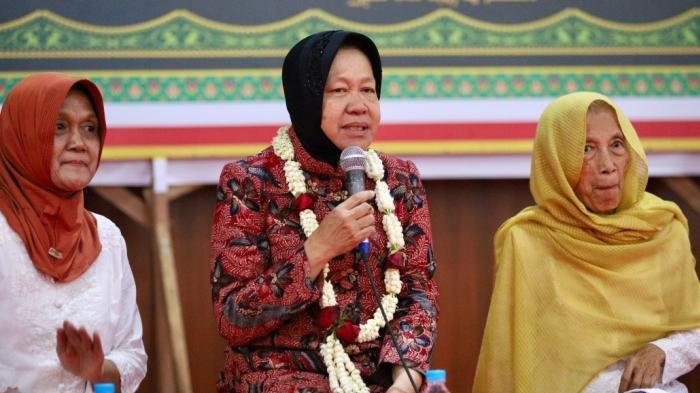 Tri Rismaharini saat hadir di Pondok Pesantren Jati Diri Bangsa, Desa Pojok, Kecamatan Wates, Kabupaten Kediri, Jumat (15/11/2024).