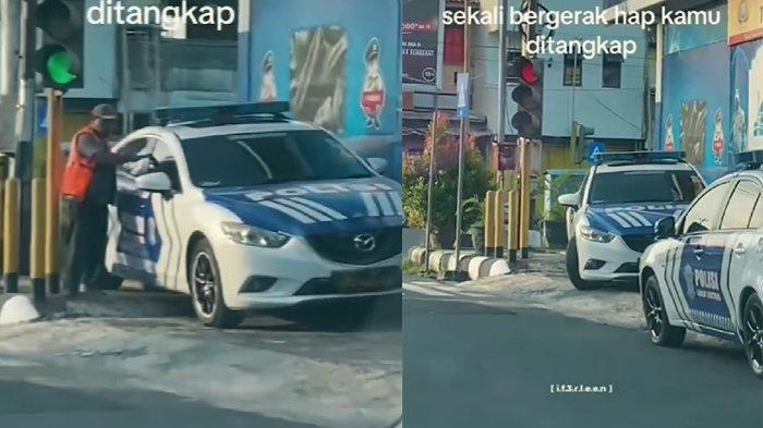 Tukang parkir viral dicurigai intel gara-gara keluar dari mobil Patwal