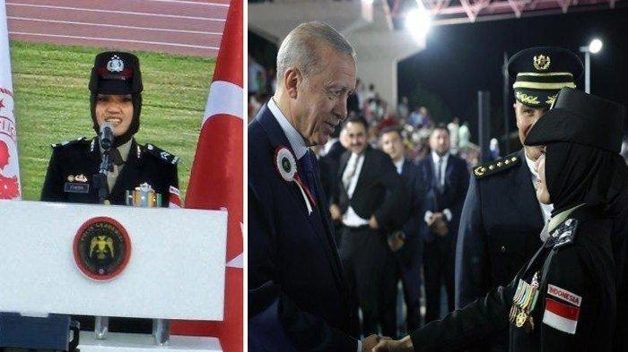 Viral Polwan Indonesia Diwisuda Erdogan dan Diberi Hadiah Kapolri, Lulusan Terbaik Akademi di Turki