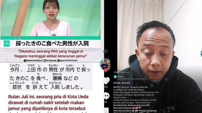 Viral TKI di Jepang Meninggal Usai Makan Jamur Masuk Berita TV, Sudah Berobat Tapi Tak Sembuh