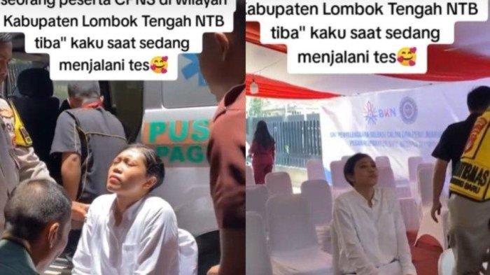 Viral di media sosial seorang peserta CPNS 2024 yang sedang mengikuti tes tiba-tiba tubuhnya kaku