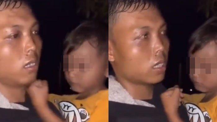 Viral kisah pria asal Garut jalan kaki gendong anak malam hari cari istri kabur ke Bandung (TikTok)