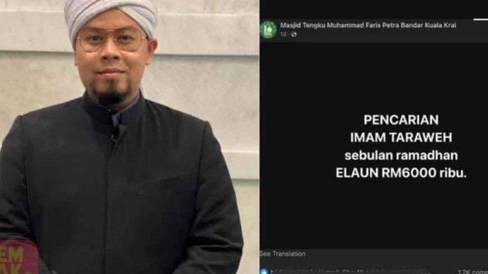 Viral lowongan imam tarawih gaji capai Rp19 juta (gempak.com)