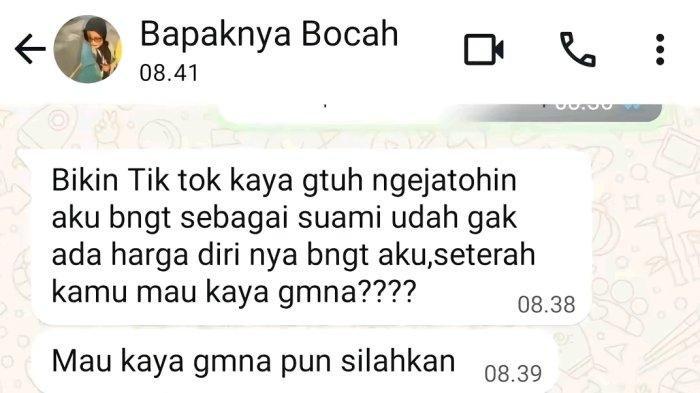 Viral suami marah gegara istri curhat di TikTok soal nafkah Rp10 ribu (TikTok/fitrihandayaniii_8)