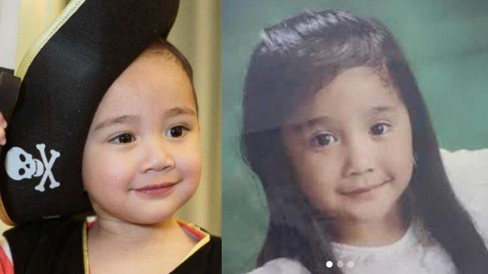 Wajah Nagita Slavina mirip Cipung bak anak kembar persis