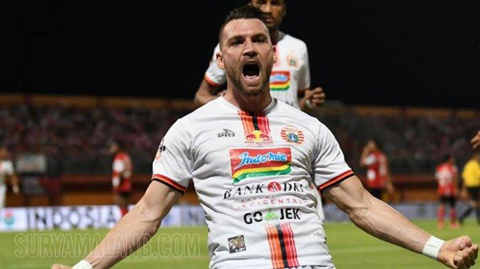 MARKO SIMIC - Madura United ditahan imbang 2-2 oleh tamunya, Persija Jakarta, dalam laga pekan ke 14 Liga 1 2019 di Stadion Gelora Madura Ratu Pamelingan. Dua gol Persija dicetak oleh Marko Simic.