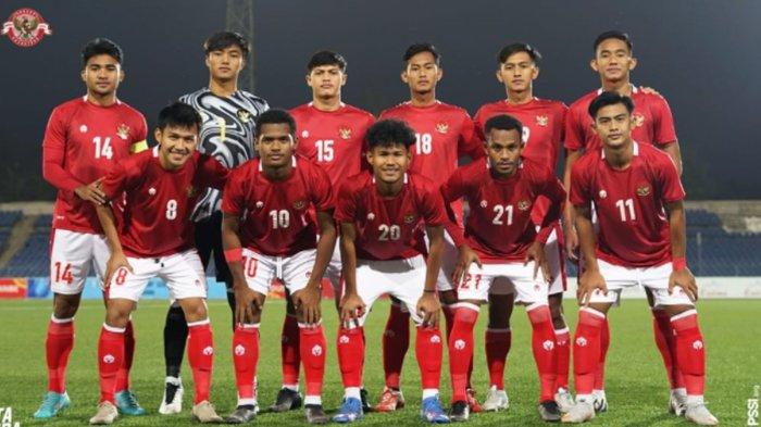 Komposisi Timnas U-23 Indonesia saat uji coba melawan Tajikistan