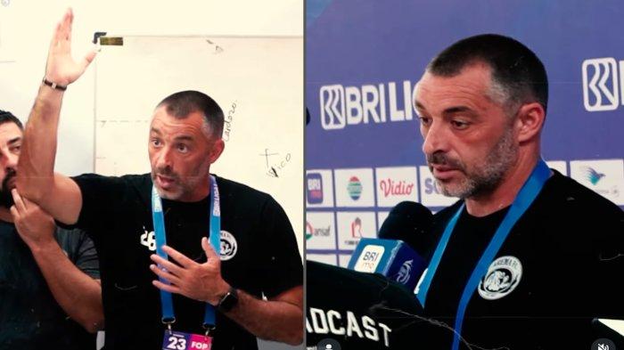 RUTAM NUWUS - Pelatih Arema FC, Ze Gomes dipastikan dilepas oleh manajemen klub seiring dengan ucapan Rutam Nuwus yang berarti terimakasih yang selama ini menjadi 'kode' perpisahan Arema FC dengan anggota tim, Selasa (24/6/2025)