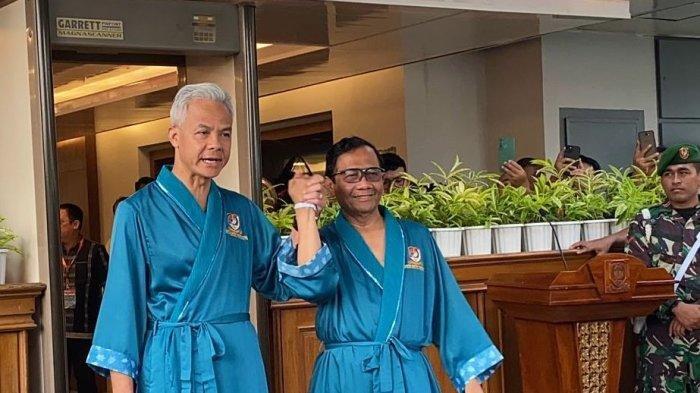 Pasangan capres-cawapres Ganjar Pranowo-Mahfud MD menyatakan siap menjalani pemeriksaan kesehatan di Rumah Sakit Pusat Angkatan Darat (RSPAD) Gatot Soebroto, Jakpus, Minggu (22/10/2023).