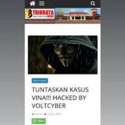 Website Polres Cirebon dihacker.
