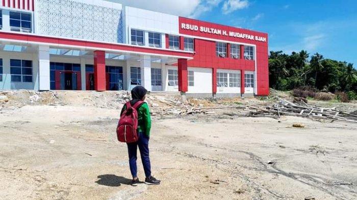 Proyek RS Hi Mudaffar Sjah, yang juga menjadi temuan BPK Perwakilan Maluku Utara, karena keterlambatan pembangunan oleh pihak Kontraktor, Senin (4/9/2023).