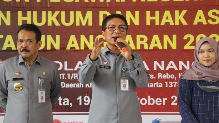 Arahan Sekretaris Jenderal (Sekjen) Kemenkumham Nico Afinta pada SKD CPNS 2024 Kemenkumham