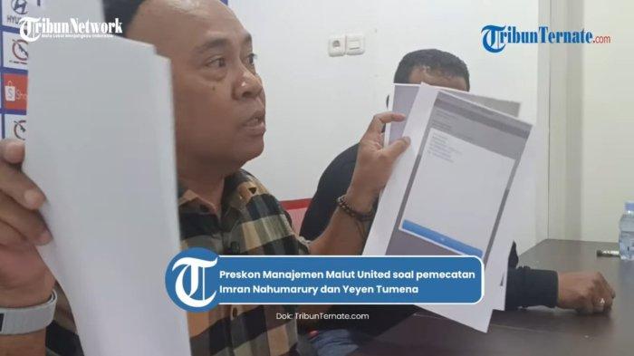 KOMPETISI: Bukti transfer setoran pemain Malut United ke Imran Nahumarury dan Yeyen Tumena