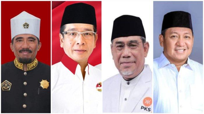 Empat Cagub Maluku Utara yang akan bertarung di Pilkada 2024: Husain Sjah, Benny Laos, Muhammad Kasuba, dan Aliong Mus