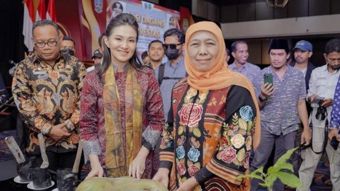 Gubernur Maluku Utara, Sherly Laos atau Sherly Tjoanda dan Gubernur Jawa Timur, Khofifah Indar Parawansa dalam acara misi dagang pada 12 Maret 2025. Gambar tangkap layar diambil dari Instagram @s_tjo pada 13 Maret 2025.
