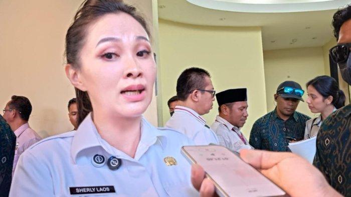 ANGGARAN - Gubernur Maluku Utara Sherly Laos. Ia mengatakan akan tandatangan pergub pergesaran anggaran 10 OPD pada pekan depan, Selasa (22/4/2025).
