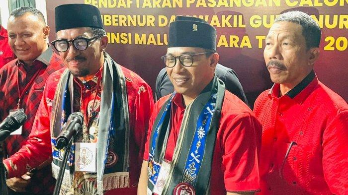 PILKADA: Pasangan Husain Sjah dan Asrul Rasyid Ichsan mendaftar ke KPU sebagai Cagub dan Cawagub Maluku Utara di masa injuri time, Kamis (29/8/2024)