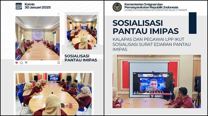 INSTRUKSI: Kalapas dan Pegawai LPP Kelas III Ternate, Maluku Utara Ikut Sosialisasi Surat Edaran Pantau Imipas