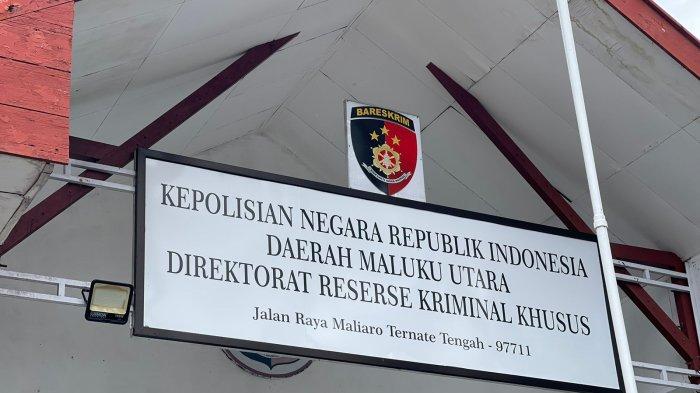 Kantor Direktorat Reserse Kriminal Khusus (Ditreskrimsus) Polda Maluku Utara yang beralamat di jalan raya Maliaro Ternate Tengah, Rabu (7/8/2024).