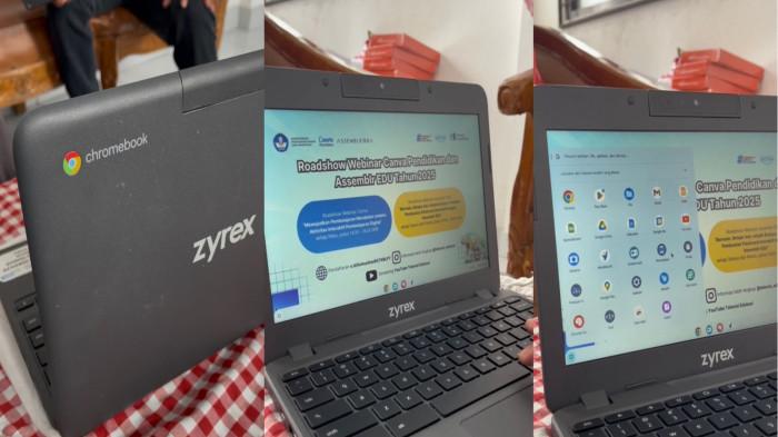 PENDIDIKAN: Seperti ini kondisi laptop pengadaan mantan Mendikbud Ristek Nadiem Makarim di PAUD Telkom Ternate, Maluku Utara, Kamis (17/7/2025)