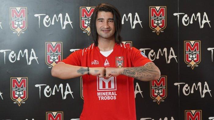 KOMPETISI: Striker asing Malut United, Diego Martinez resmi diperkenalkan untuk Liga 1 2024-2025