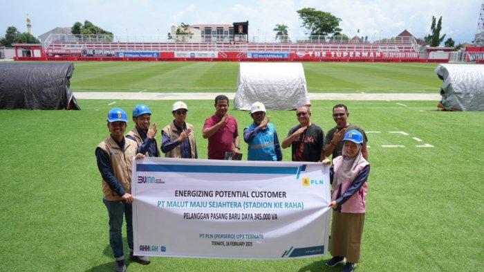 PLN - Foto Bersama perwakilan manajemen PT Malut Maju Sejahtera bersama perwakilan manajemen PLN UP3 Ternate, Rabu (19/2/2025)