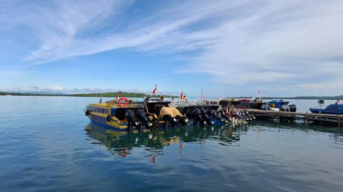 Pelabuhan speedboat Daruba Morotai, Pulau Morotai, Provinsi Maluku Utara, Jumat (13/12/2024)