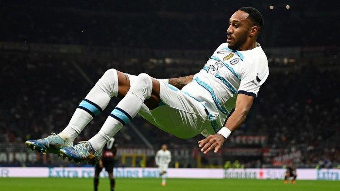Pierre-Emerick Aubameyang saat masih berseragam Chelsea.