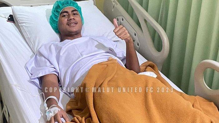 LAGA: Pemain Malut United FC, Ichlasul Qadri pasca operasi lutut
