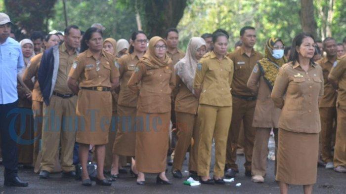 ILUSTRASI PNS - Dalam foto: PNS Lingkup Pemkab Halmahera Barat sedang mengikuti sebuah apel belum lama ini.