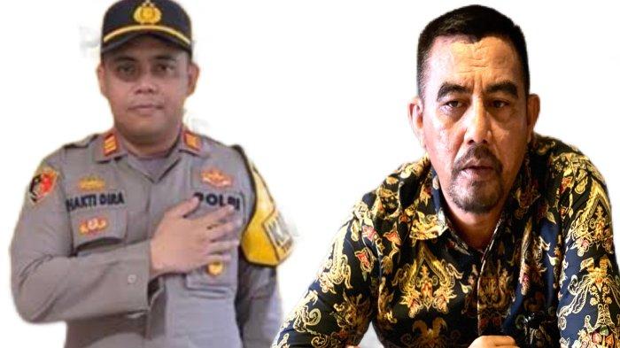 KRITIK: Kapolsek Ternate Selatan AKP Bhakti Dira (kiri) dan Prakttisi Hukum Abdullah Ismail (kanan)