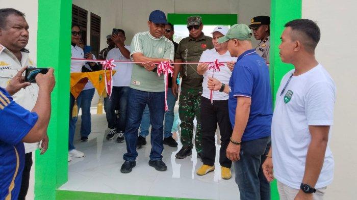 PERESMIAN: Peresmian Stadion Mancalele di Halmahera Timur, Maluku Utara, Kamis (19/6/2025)