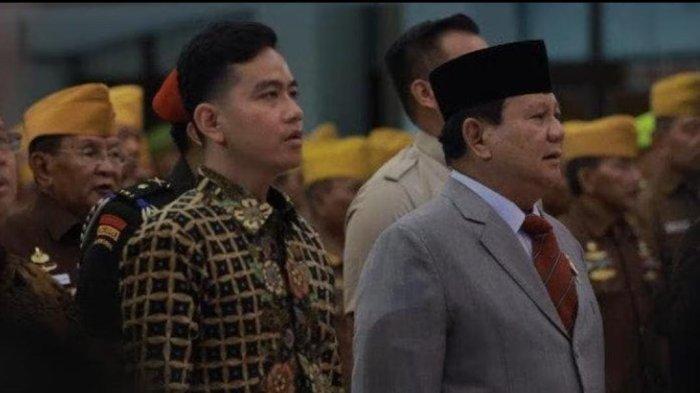 Prabowo Subianto dan Gibran Rakabuming Raka, pasangan calon presiden dan calon wakil presiden yang maju di Pemilu 2024.
