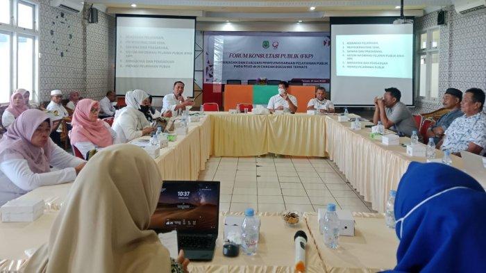 PELAYANAN: Suasana FKP di Aula RSUD Chasan Boisoirie Maluku Utara, Rabu (18/6/2025)