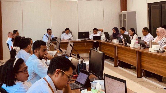 Suasana rapat percepatan penyusunan dokumen RPJMD Halmahera Utara, Maluku Utara tahun 2025-2029, Kamis (19/6/2025)