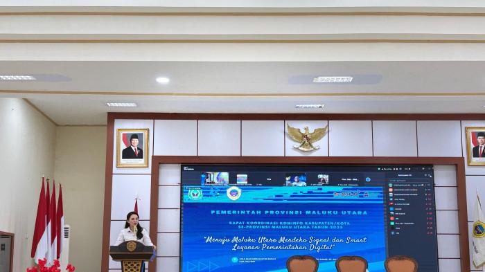 Sambutan dari Gubernur Maluku Utara rakor kominfo - pln