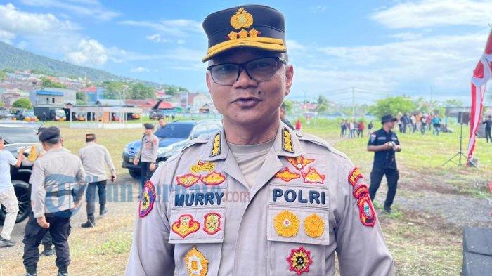 HUKUM: Ketua Tim Satgas UPL Maluku Utara, Kombes Pol Murry Miranda saat memberikan keterangan disela-sela kerja, Kamis (1/8/2024)