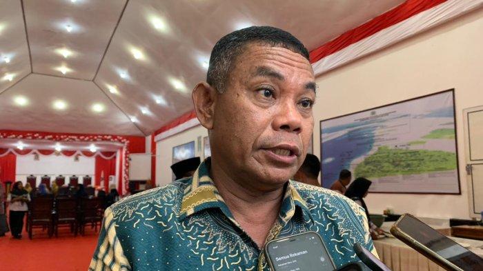 ANGGARAN: Sekda Halmahera Selatan, Safiun Radjulan. Ia mengatakan dokumen APBD perubahan tahun 2024 telah diserahkan ke Pemprov Malut untuk dievaluasi, Selasa (3/9/2024).