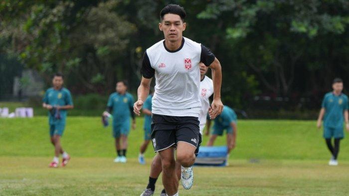 KOMPETISI: Septian David Maulana sudah ikut TC bersama klub barunya Malut United di Jogja jelang kick-off Super Leagua 2025-2026