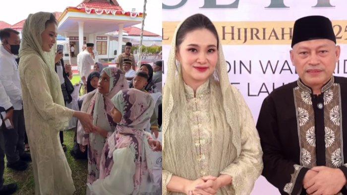 Gubernur Maluku Utara, Sherly Laos atau Sherly Tjoanda, kunjungan ke rumah dinas sang wakil, Sarbin Sehe, di hari pertama lebaran.
