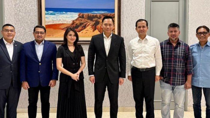 Calon Gubernur (Cagub) Maluku Utara, Sherly Tjoanda, bertemu Agus Harimurti Yudhoyono (AHY), Ketum Partai Demokrat.