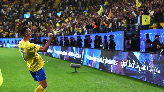 Cristiano Ronaldo saat Al Nassr mengalahkan Al Ettifaq dengan skor 3-1 dalam Matchday 18 Liga Pro Saudi digelar di Al Awwal-Park Stadium (KSU Stadium), Jumat (22/12/2023) malam waktu setempat.
