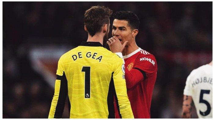 David de Gea dan Cristiano Ronaldo saat masih sama-sama di Manchester United