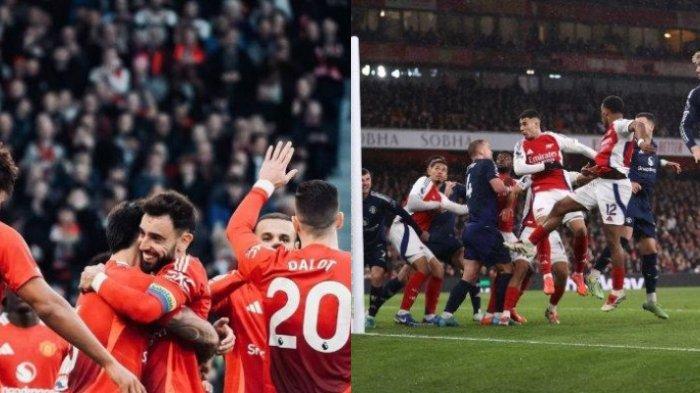 Manchester United takluk dari Arsenal di pekan ke-14 Liga Inggris 2024/2025.